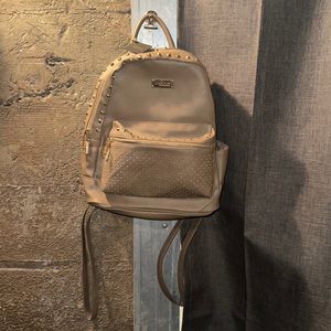 Bebe Tan Studded Backpack *New w/ Tag*